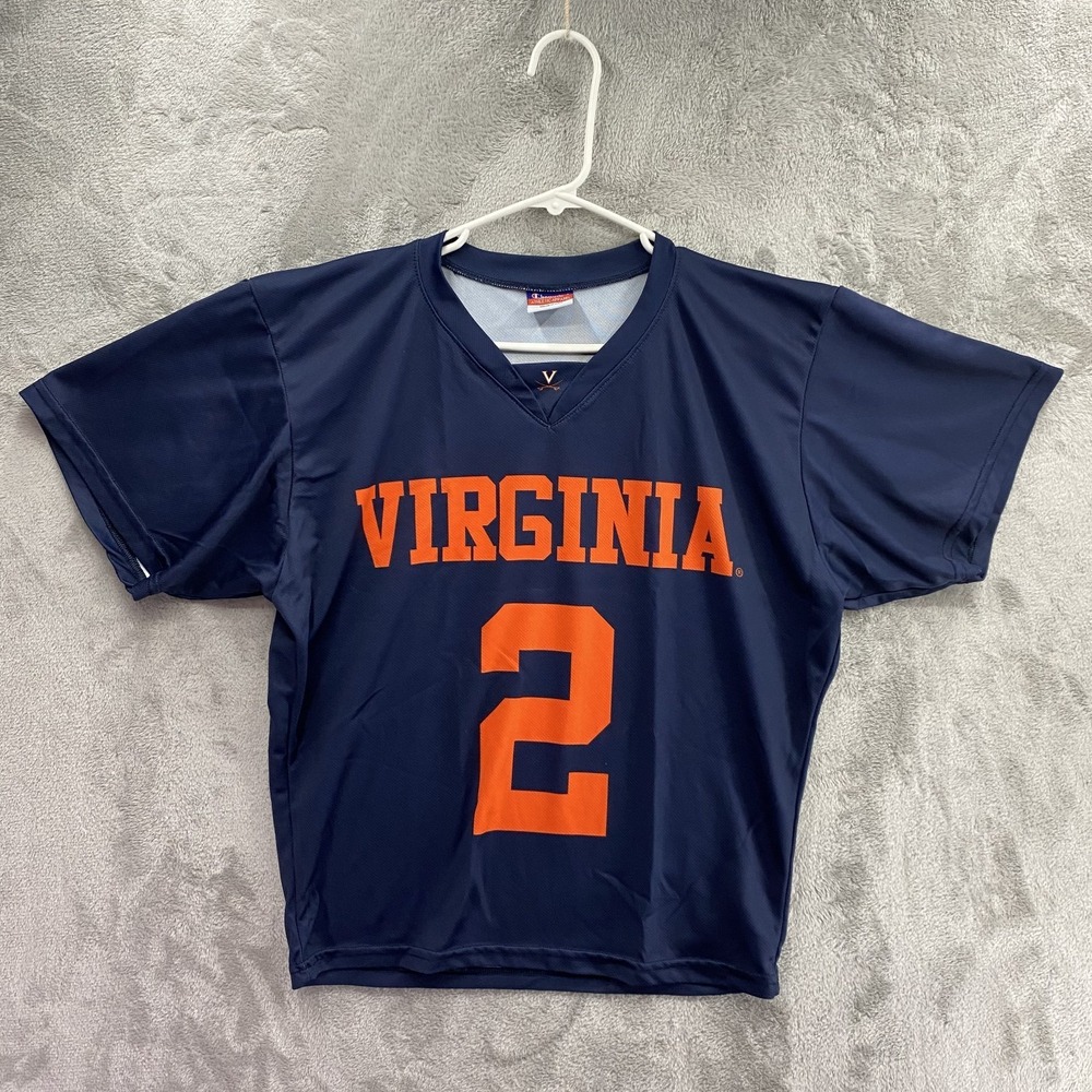 Virginia Cavaliers Champion Jersey Mens Small Navy Orange #2 Made In USA UVA